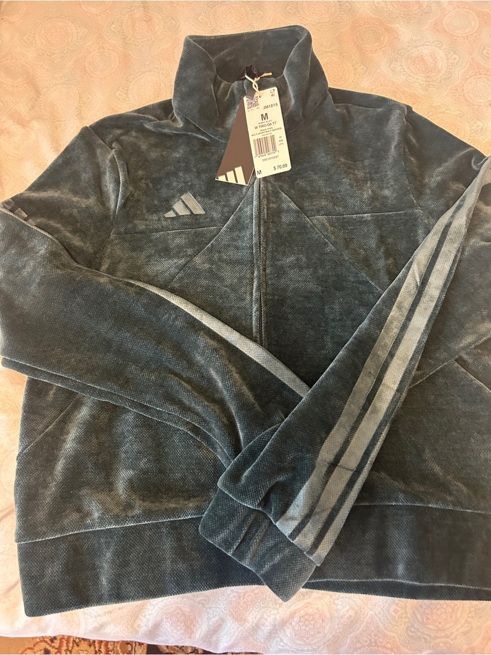 adidas Women's Tiro Velour Track Top Size M